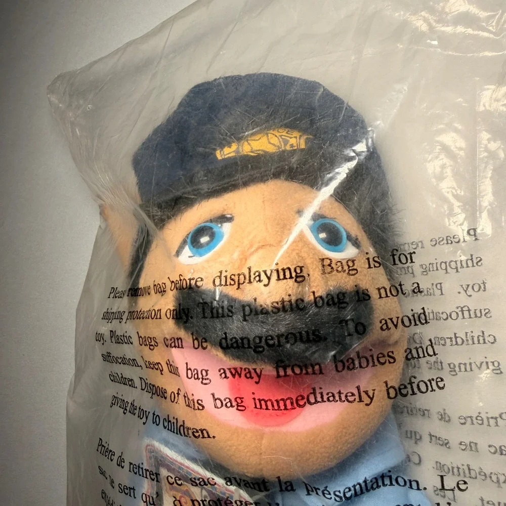 Melissa & Doug Police Officer Puppet‎ Cyrus Cy Wren Blue NIB Brooklyn T Guy SML